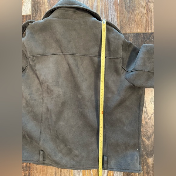 Motorcycle Biker Jacket (Faux Suede) - Picture 5 of 10